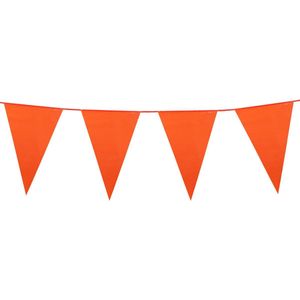 Reuze slinger - oranje - vlag 30 x 45 cm - 10 meter