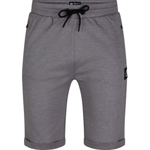 Jongens sweat short pique - Stone grijs