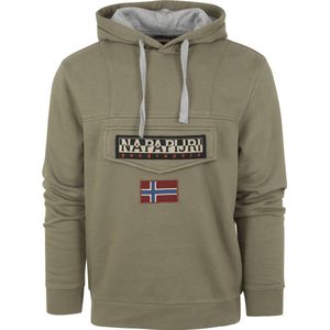 Napapijri - Burgee Sweater Groen - Heren - Maat M - Modern-fit