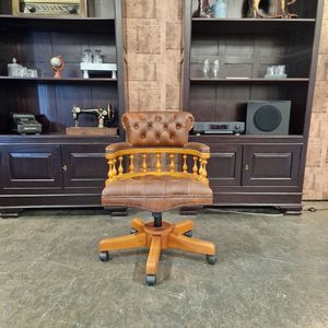 Captains Office Chair - Vintage Brown
