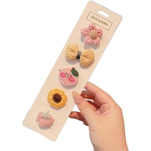 5 x haarstrikken voor baby's en kleine meisjes in mini-formaat