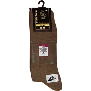 Inter Socks Heren sokken wol- 6PAAR- 60% wol- Beige- 43/46