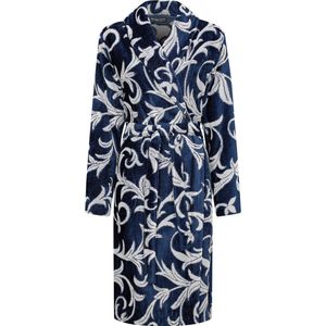 Pastunette Deluxe Badstof Badjas Donkerblauw/Grijs