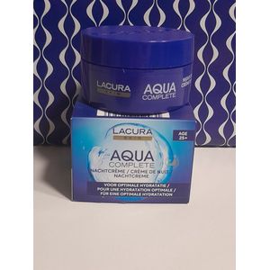 Lacura Aqua Complete Nachtcreme voor optimale hydratatie vanaf 25 jaar 50ml