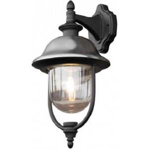 Oneiro’s Luxe wandlamp Parma 75W 230V 49 cm aluminium zwart - zwart - prikspot - zonne-energie - led buiten - lamp - solar – LED – tuinverlichting – tuin – zomer – verlichting – Solarlamp