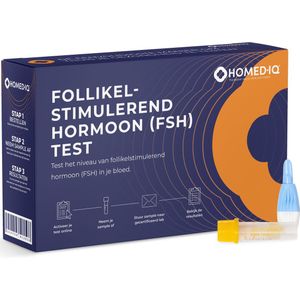 Homed-IQ - Follikelstimulerend hormoon (FSH) test - Thuistest - Gecertificeerd Laboratorium - Laboratorium Test