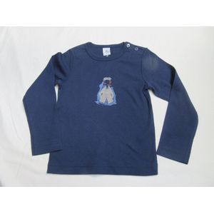petit bateau , meisjes ,  t-shirt lange mouw , marine , 6 jaar 114