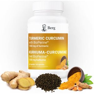 Berg - Kurkuma Curcumine met BioPerine - Kruidformule - 1350 mg - 60 Capsules