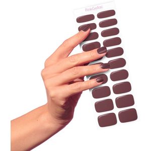 Pink Gellac - Gellak Stickers 0032 Cherrywood Red - Nail Art Gel Stickers - 20 stuks in 10 maten