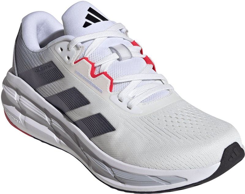 adidas - Questar 3 - Hardloopschoenen - Cloud White/Core Black/Pure Ruby