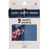 Happy Shorts - Long Boxershorts - Marine - 2er-Pack