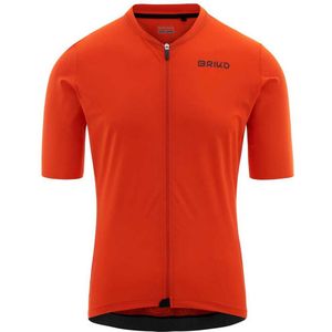Briko Racing Korte Mouw Wielertrui Oranje L Man