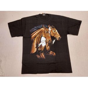 Rock Eagle Shirt: Twee Bruine Paarden (Medium)