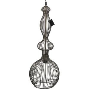 Slaapkamer Lamp - Hanglamp - Sfeerlamp - Lampen - Hanglamp Slaapkamer - Hanglampen - Hanglamp Industrieel - Hanglamp Zwart - Zwart - 65,5 cm