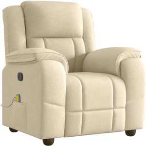 Massagestoel - Verstelbaar - Grijs - Stof - Massagefunctie met 6 punten