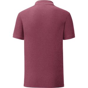 Fruit Of The Loom Heren Iconisch Piqué Poloshirt (Heather Bordeaux)