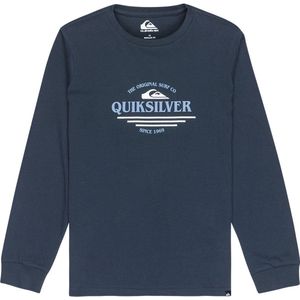 Quiksilver - Ev Type Line - T-shirt - Dark navy - Lange Mouwen - 100% Katoen
