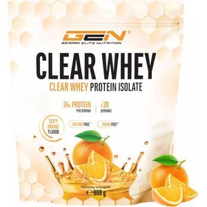 Clear Whey Isolaat - Eiwitshake - Proteïne Ranja - Orange / Sinaasappel smaak - 30 Servings - 900 g - 24g proteïne per serving - Verfrissend proteïne shake