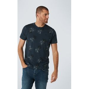 No Excess - Ronde Hals T-Shirt - Donkerblauw - Casual Regular Fit