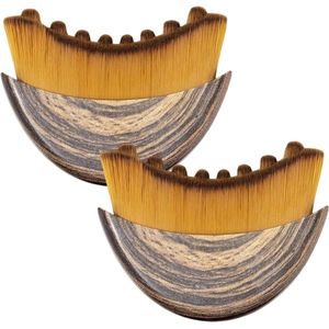 longziming -Manuele Gezichtsborstel – Zachte Huidvriendelijke Reinigingsborstel voor Dagelijkse Verzorging & Massage – Geschikt voor Alle Huidtypes – Set van 2