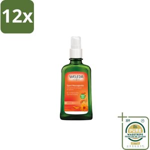 WELEDA - Massageolie Sport - Arnica - 100 ml - Voordeelverpakking - 12 stuks - Spierherstel - Arnica