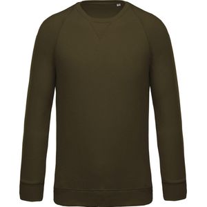 Kariban Heren Organische Raglan Sweatshirt (Mosgroen)