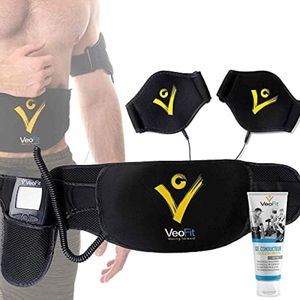 Buikspiergordel EMS Elektrische Spier Stimulator Trainer: Slankt af en Verstevigt de Buikspieren, Armen, Dijen en Bilspieren, Voor Mannen en Vrouwen, Fitnessgids en Opbergtas Inbegrepen