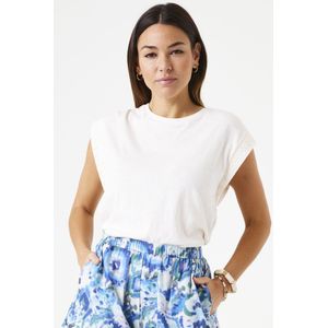 GARCIA Dames T-shirt Wit Korte mouw