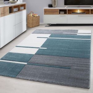Modern vloerkleed - Tetris Blauw 1310 160x230cm