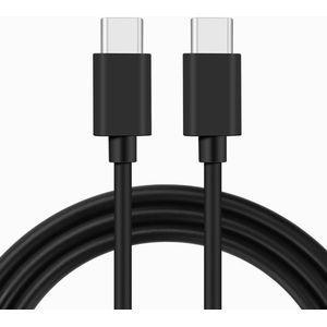 NÖRDIC USBC-321 USB-C naar USB-C kabel - USB 2.0 - 2,4A - 480Mbps - 12W - 2m - Zwart