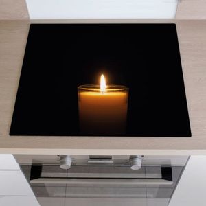 Inductiebeschermer kaars | 60 x 52 cm | Keukendecoratie | Bescherm mat | Inductie afdekplaat