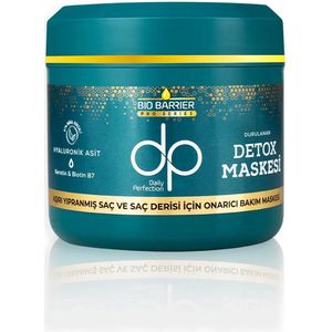 dp Daily Perfection Bio Barrier Detox Haarmasker - Voor Extreem Beschadigd Haar en Hoofdhuid, Bevat Keratine en Biotine B7, Alle Haartypes - 200 ml