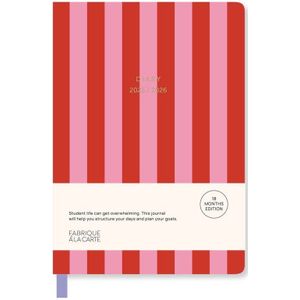 Fabrique 18 Maanden Agenda 2025/2026 - Stripes Pink