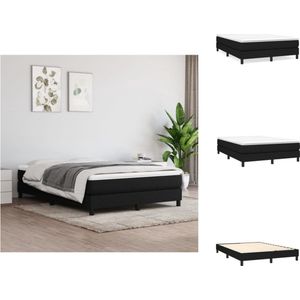 vidaXL Boxspringframe - Zwart - 193 x 140 x 25 cm - Duurzaam materiaal - Ondersteunende poten - Multiplex lattenbodem - Bed