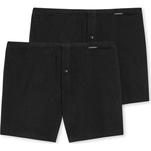 SCHIESSER Boxershorts Multipack boxer (2-pack) - heren boxershorts jersey zwart - Maat: 4XL