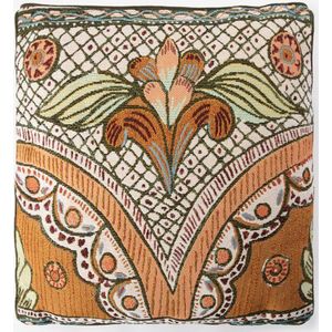 Sissy-Boy - Lichtbruin Kussen - 50 x 50 cm - Jacquard Geweven Met Bohemian Print