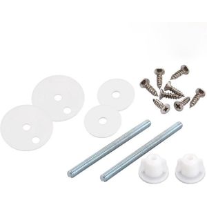 Toiletzittbevestigingsset, roestvrij staal en kunststof, scharnieren, reserveonderdelen voor wc-bril, kapağı en toiletdekselbevestiging, universele wc-bril, reserveonderdelenset