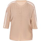 Usha - Comfy - Trui - Nude/Wit - Knitwear