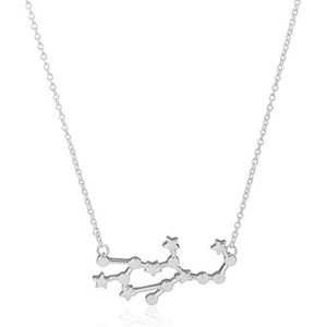 24/7 Jewelry Collection Maagd Ketting - Sterrenbeeld - Horoscoop - Zilverkleurig