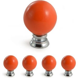 Set van 4 vintage keramieken kastknoppen porselein greep antiek landhuis