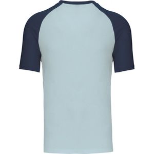 SportT-shirt Heren M Kariban Ronde hals Korte mouw Ice Blue / Denim 100% Katoen
