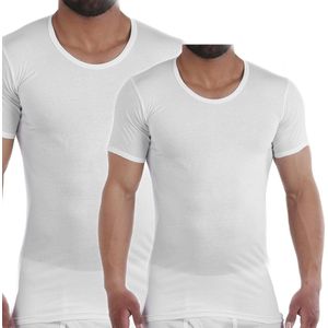 Embrator 2-stuks mannen T-shirt lage ronde hals maat M