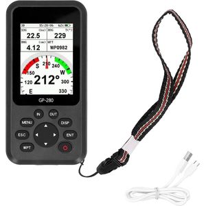 Handheld GPS Navigator With Different Navigation Screens, Waterproof Performance, 12 Tracks, 2998 Signals, Portable Navigation For Outdoor Activities, Perfect For Ships,