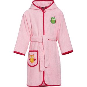 Playshoes - Badstofbadjas - Roze - Hartje Sweety - Kinderen - Met Capuchon