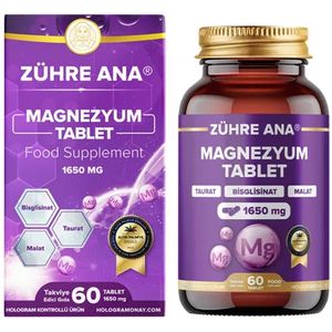 Zühre Ana® Magnesium Tablet – Natuurlijke Ondersteuning voor een Gezonde Levensstijl!