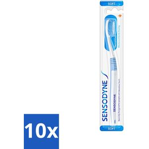 10 x Sensodyne - Tandenborstel - Soft - Voor Gevoelige Tanden - 1 Tandenborstel - Milieuvriendelijke Tandenborstel