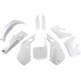 Ufo Honda Cr 125/250 1998-1999 Hokit094f-041 Fork Protectors & Plastic Set Wit