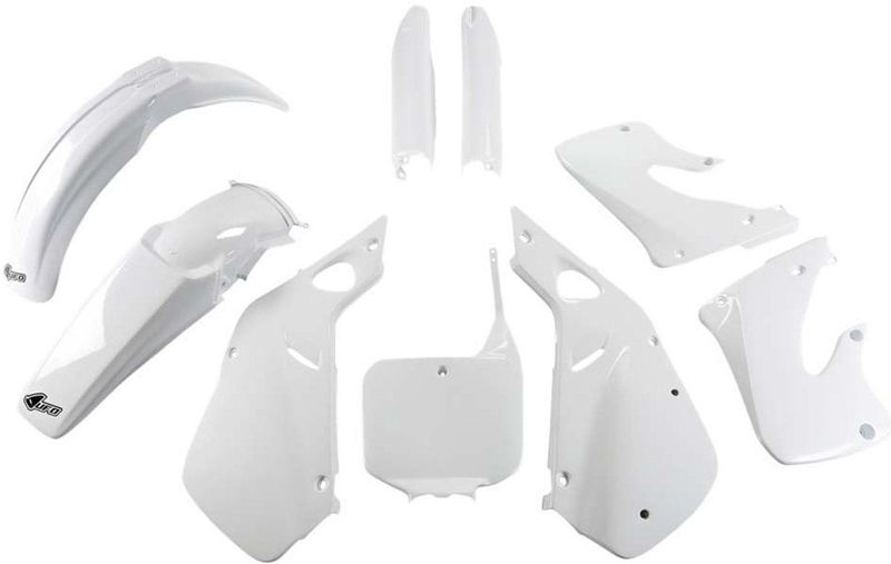 Ufo Honda Cr 125/250 1998-1999 Hokit094f-041 Fork Protectors & Plastic Set Wit