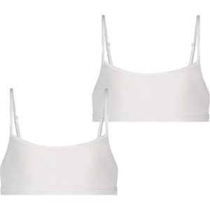 RJ Pure Color Amiens 2-Pck Meisjes Crop Top (adjustable) White 134/140