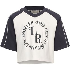 LOOXS 10sixteen 2601-5455-012 Meisjes T-Shirt - Maat 122/128 - Gebroken Wit van 95% Cotton 5% elastan